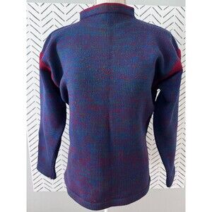 Meggi Hand Loomed 100% Wool Sweater Cowl Neck Made in Germany Size M